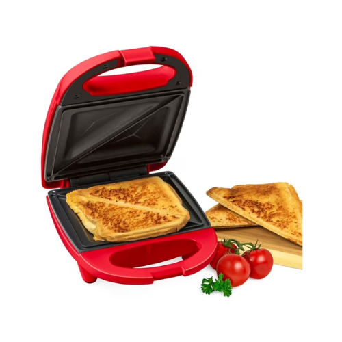 MyMini Sandwich Maker Grill, 520 watts, Red