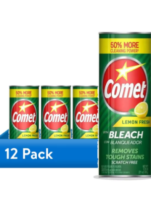 Comet Lemon Fresh Multipurpose Cleaning Powder W/ Bleach 21oz (12 pack)
