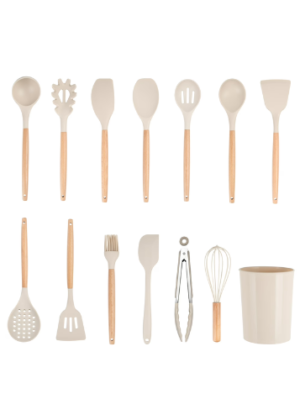 Mainstays 14pcs Cooking Utensil Set with Caddy