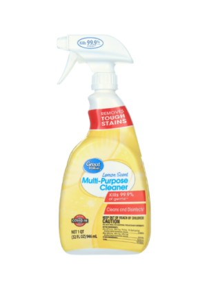 Great Value Multi Purpose Cleaner, Lemon Scent, 32 fl oz