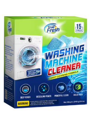 True Fresh Washing Machine Cleaning Tablets 15 Pack, Washer Machine Cleaner Tablets