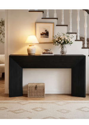 63-Inch Entryway Console Table，Modern Sofa Table Behind Couch